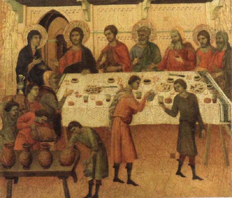 Duccio di Buoninsegna The marriage Feast at Cana Spain oil painting art